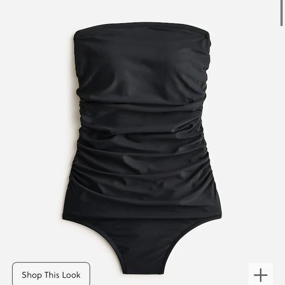 Jcrew ruched bandeau one piece swim suit - Picture 3 of 6